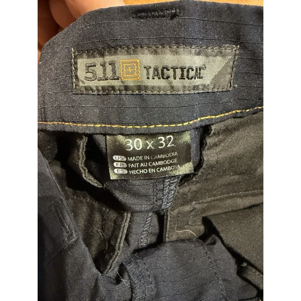 5.11 Tactical Pants Mens 30x32 Black Ripstop Utility Work Duty Outdoor